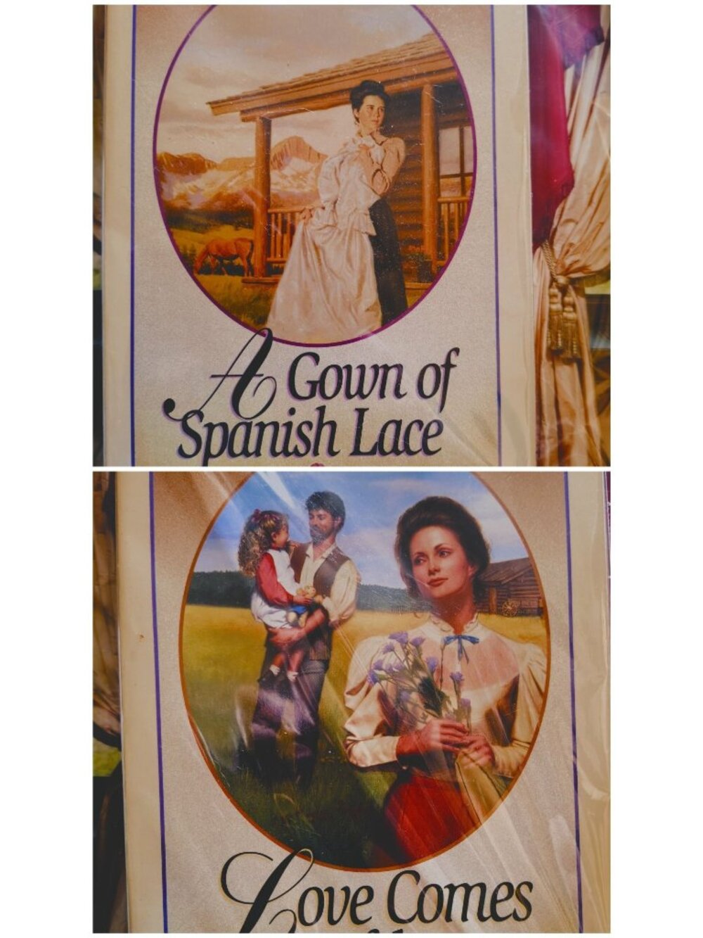 A Gown Of Spanish Lace & Love Comes Softly By Janette Oke Paperback Set Historic